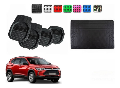 Tapetes 4pz Color 3d + Cajuela Chevrolet Tracker 2021 - 2024