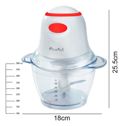 Procesadora De Alimentos Picadora Electrica 500ml 400w