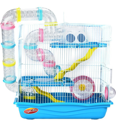 Imagen 1 de 6 de Jaula Habitat Para Roedores Hamster Raton Madriguera Grande