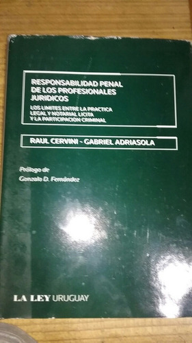 Responsabilidad Penal De Los Profesionales Jurídicos Año2010