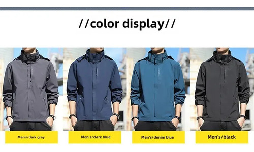 Chaqueta De Viaje Con Capucha A Prueba De Viento Para Hombre