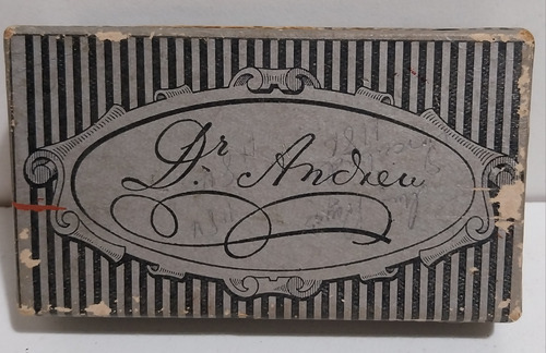 Antigua Caja De Cartón Pasta Pectoral Del Dr. Andreu. (Usado)