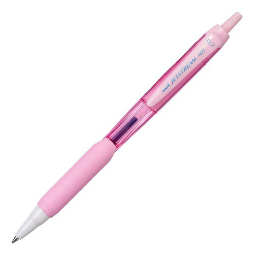 Caneta Esferográfica Jetstream Rosa 07mm Uni-ball Antifraude Cor da tinta Azul