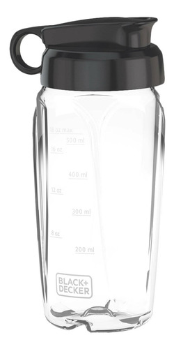 Imagen 3 de 3 de Licuadora portátil Black+Decker Pulverix BL1840MS 1.5 L plateada con vaso de vidrio 120V