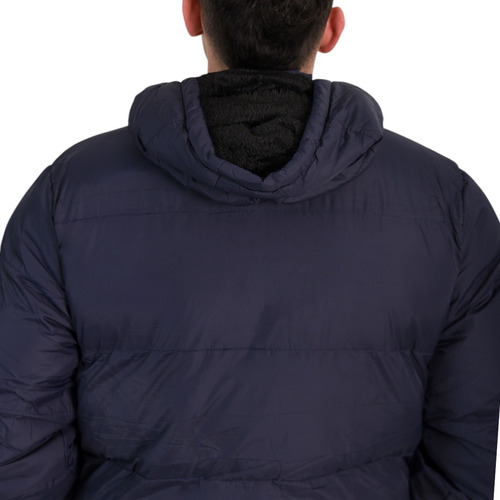 Campera Hombre Corderito Capucha Desmontable Bolsillo Cierre