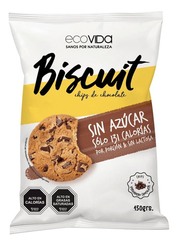 Galletas biscuit choco chips Ecovida 150g