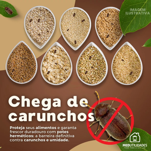 Pote Porta Mantimentos Herméticos 2,1 Litros Micromax