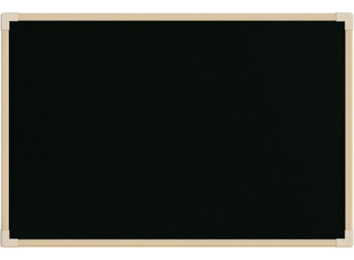 Quadro Negro Madeira 40x30cm Cor Preto Cor Da Armação Bege