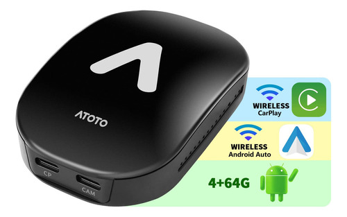 Atoto Ad6 Wireless Carplay Android Adaptador Multimedia Auto