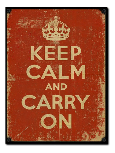 #1712 - Cuadro Decorativo Vintage - Keep Calm Home Poster
