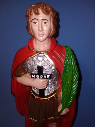 Estatuilla De San Expedito De 32 Cms Yeso-cerámico Ogum