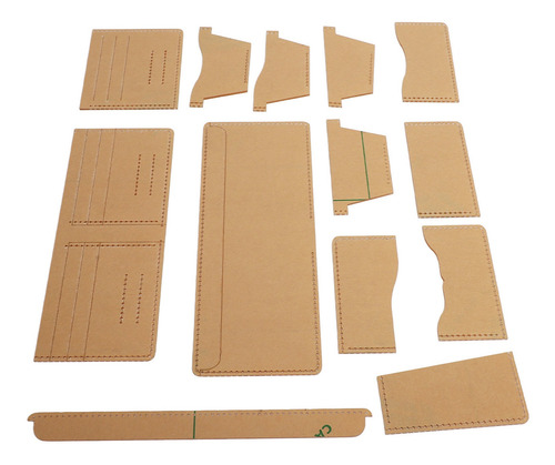 Plantilla De Piel Acrílica, 13 Unidades, Cartera Transparent