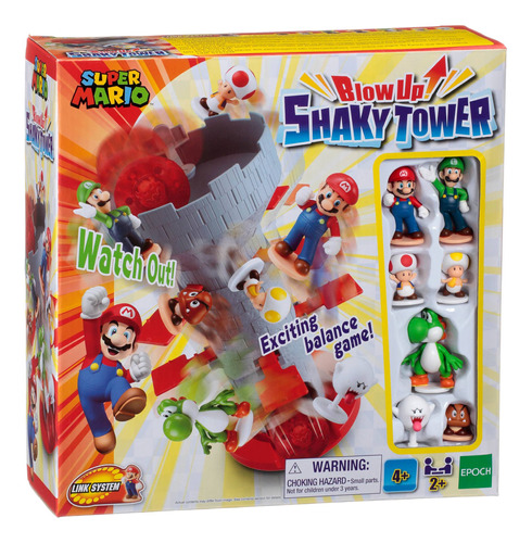 Jogo De Mesa Super Mario Blow Up! Shaky Tower Epoch Games 73