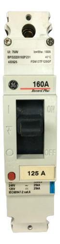 Ge Compacto 1x 125a, Fijo , 25ka, Protec. Ltm Fdn13tf125gf
