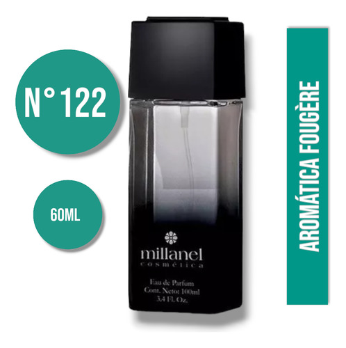 Perfume Millanel  N°122- Men Black-  Masculino 60ml