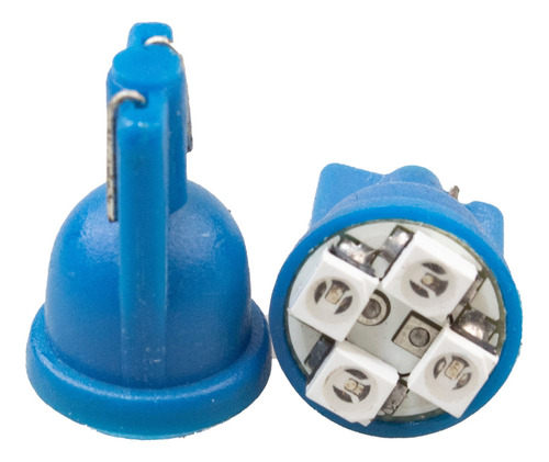 Bombillo Led 12v Azul 4 Led Elect Nva Gen Blister