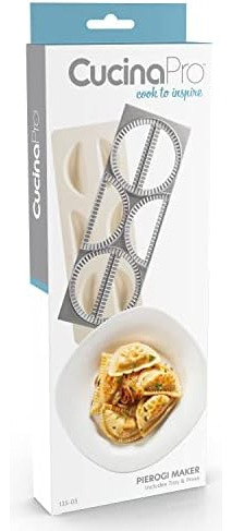Cucinapro Pierogi Maker Con Bandeja Y Prensa Hace 6 O A La Y