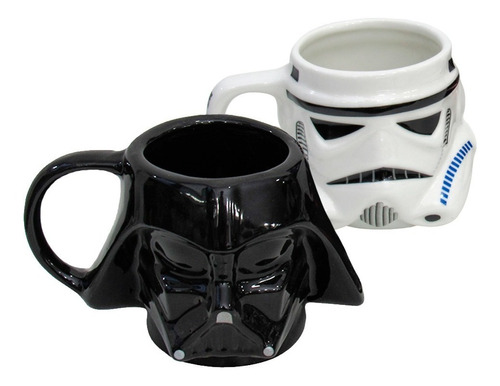 Kit 2 Canecas 3d Darth Vader E Trooper  Star Wars Original