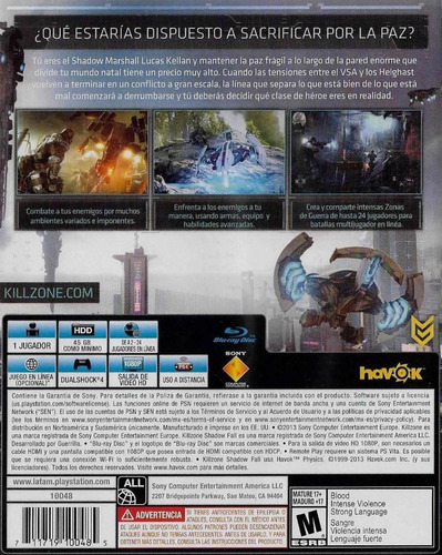 Imagen 3 de 9 de Killzone Shadow Fall Ps4 Fisico Sellado- Mipowerdestiny