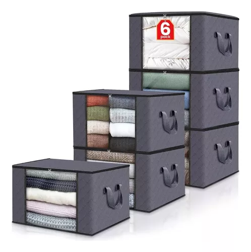 Juego de sábanas Organizador de ropa de cama Organizador de ropa de cama de  gran capacidad Caja de almacenamiento de sábanas para el hogar Organizador  BLESIY Contenedor de almacenamiento de sábanas