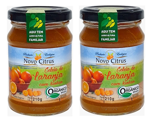 2 Geléia De Laranja Com Kinkan Orgânica Novo Citrus