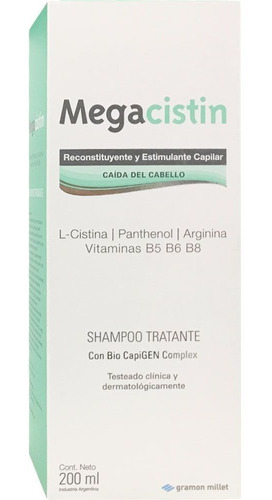 Megacistin Shampoo Anticaida Fortalecedor X 200 Ml C/envío
