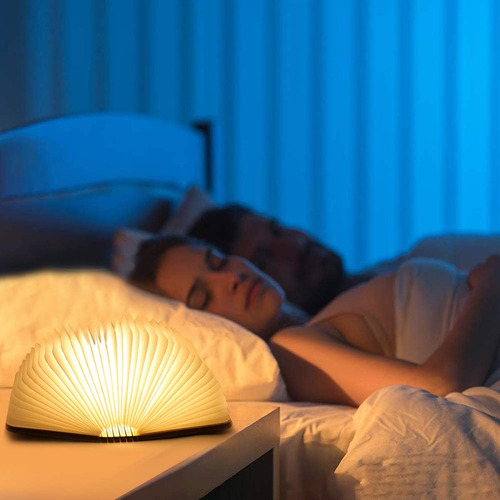 Mini Lámpara Plegable De 8 Colores, Luces De Madera Portátil