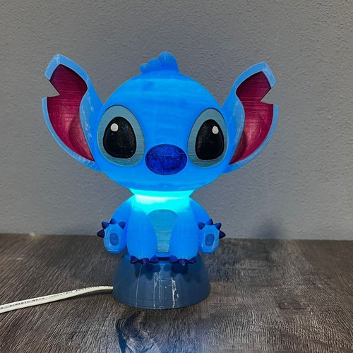 Lampara Infantil De Stitch / Luz De Noche