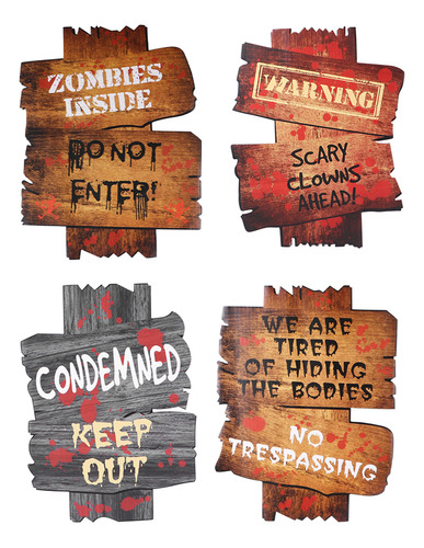 Tablero Publicitario De Terror Para Tarjetas De Halloween, 4