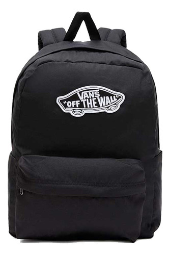 Mochila de viaje Vans Old Skool Classic Color Negro Diseño De La Tela Lisa 22L