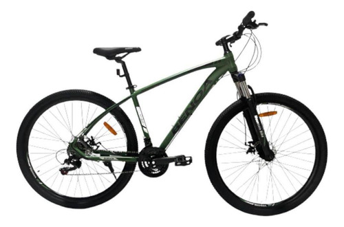 Bicicleta Benoá Aro 29 Aço 21 Marchas Mountain Bike Cor Verde Fosco/preto