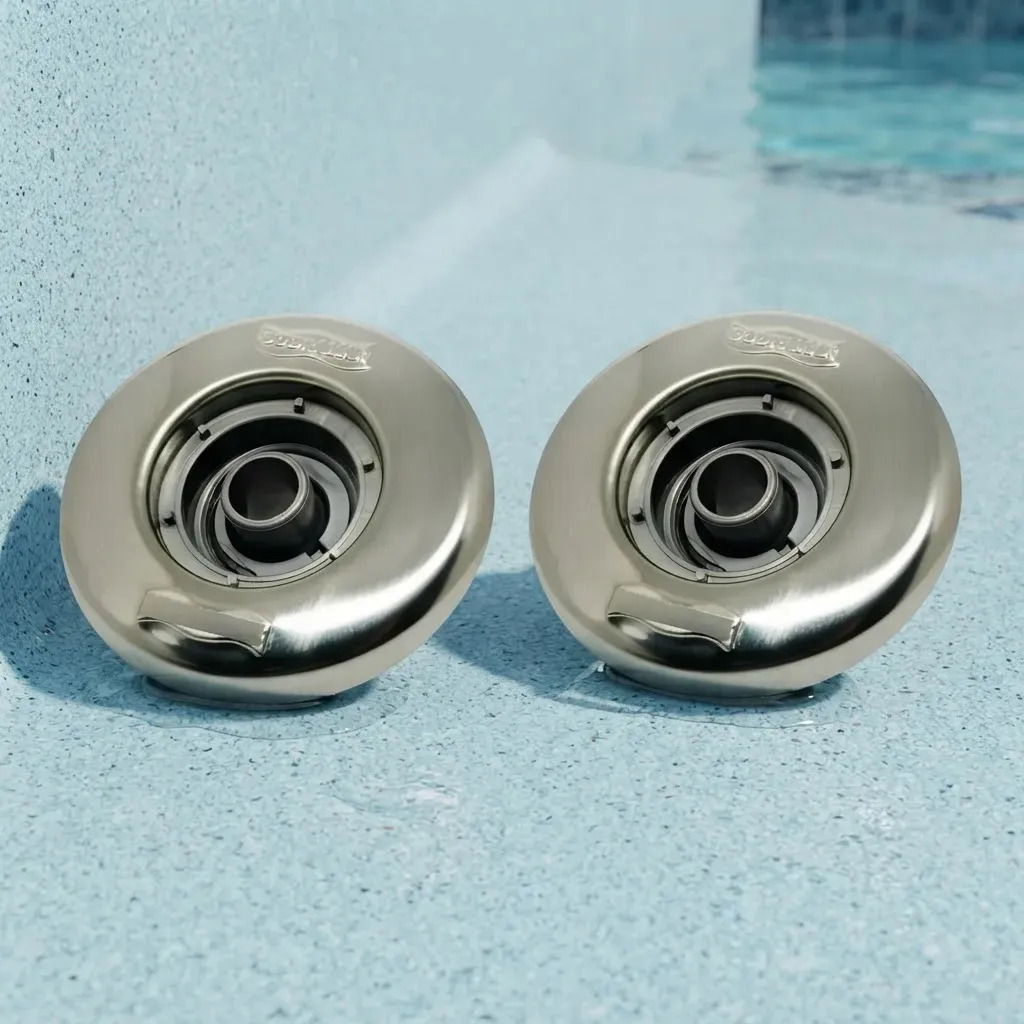 2x Bico Retorno Cano 50mm Piscina Alvenaria Sodramar Inox