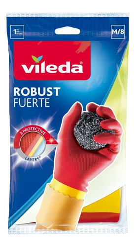 Vileda Fuerte Guantes De Limpieza 3 Capas Alta Resistencia