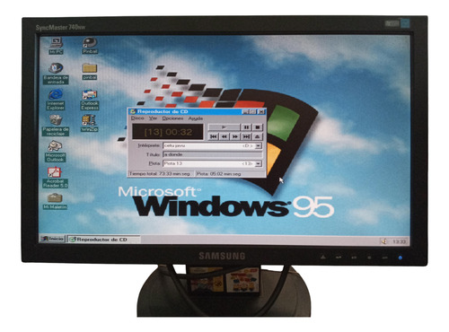 Cpu Windows 95 Vintage Funcionando En Muy Buen Estado