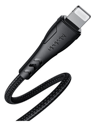 Imagen 9 de 9 de Cable Para iPhone Mcdodo Tipo C A Lightning Corto 20cm Negro