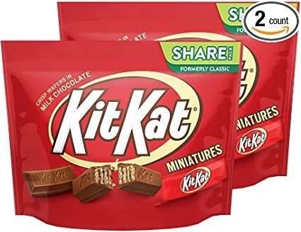 Bolso Clásico Kit Kat Surtido De Miniaturas, 11 Oz - 2 Paque