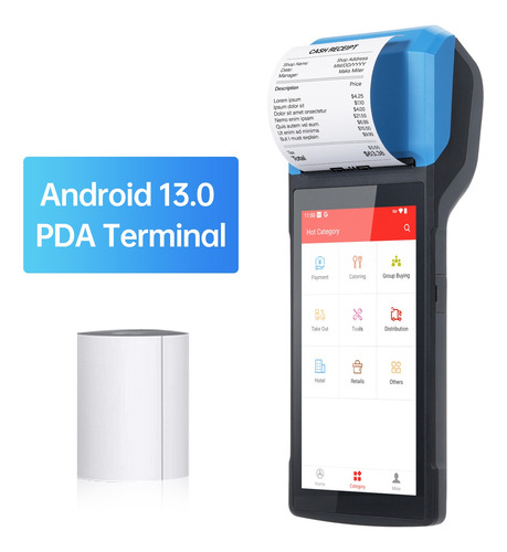 Soporte De Terminal Pda Pos Android 13.0 Portátil