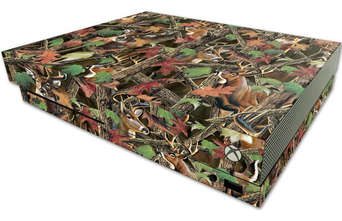 Skin Wrap Para Microsoft Xbox One X Pegatina Buck Camo   Mix