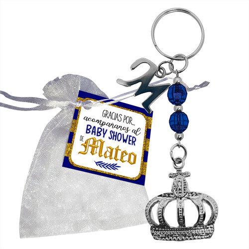 15 Souvenirs Llavero Corona De Rey King Ideal Baby Shower