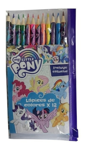 My Little Pony 12 Lapices Colores Con Estuche