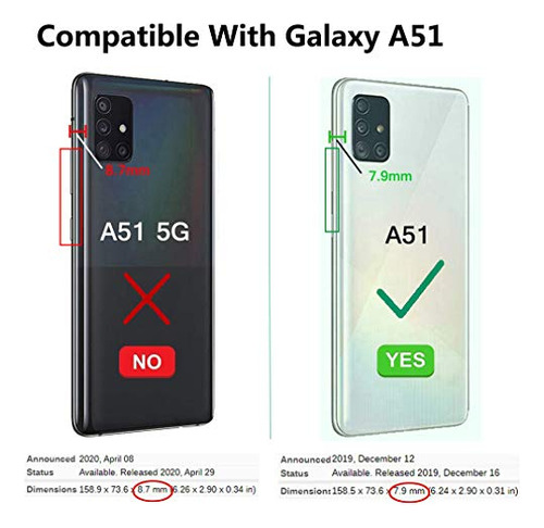 Funda Para Galaxy A51 Naranja Uso Rudo