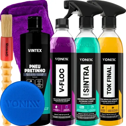 Kit Shampoo V-floc Cera Tok Final Limpador Sintra Fast Vonix
