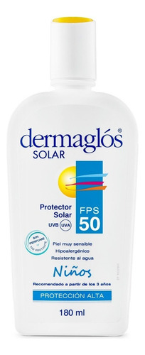 Protector Solar Dermaglos® F50+ Niños | 180ml