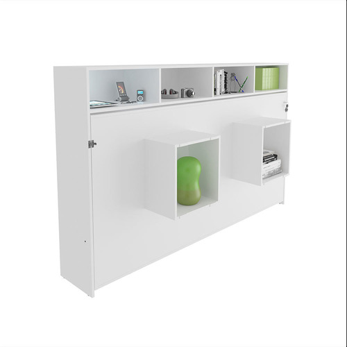 Cama Articulada Solteiro 06 Nichos Cm8020 Branco Tecnomobili