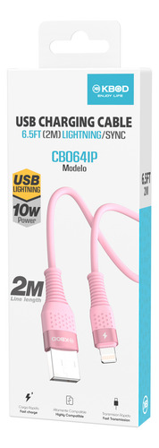 Cable De Carga Usb Kb64 Para iPhone Y Tipo C 2.1a Y 10w