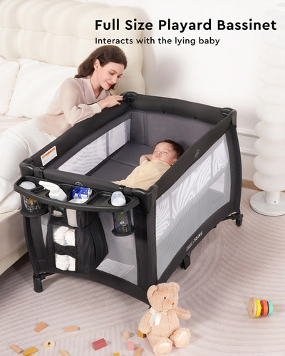 Pack And Play Lilleprins 4 In 1 W/ Bassinet & Changing Table