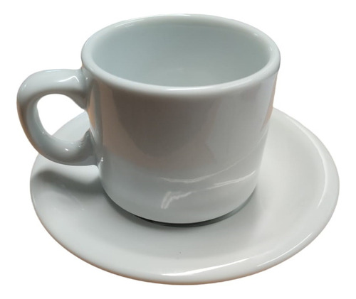  Taza Schmidt Pocillo 100 Ml + Plato Cafe Porcelana