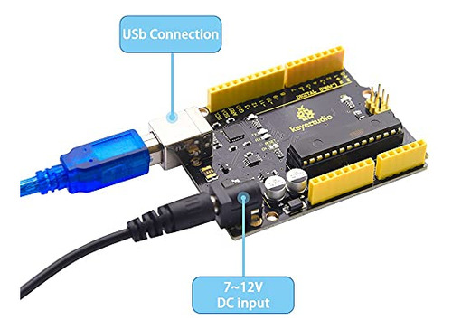 Placa De Desarrollo Keyestudio V4.0 Para Arduino Uno R3 Con