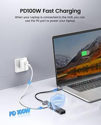 Hub Usb C 3.2, Orico 4 Puertos Usb 3.2 Gen 2 Adaptador Usb C