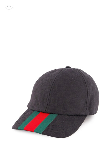 Boné Gucci Preto Faixa Frontal Preto Un